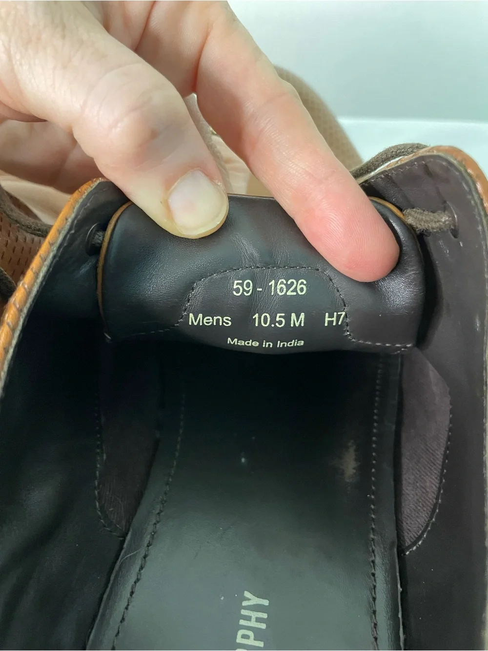 Johnston & Murphy Brown Leather Cap Toe Oxfords 10.5M